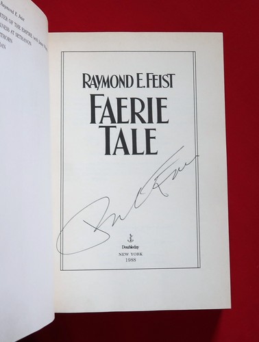 SIGNED Raymond E. Feist Faerie Tale Hardcover Book - Picture 4 of 10