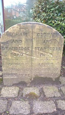 Photo 6x4 Boundary Stone, Chew Valley Road, Greenfield Greenfield/SD9904 c2016