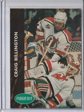 1991-92 Parkhurst Rookie Card #320 Craig Billington New Jersey Devils