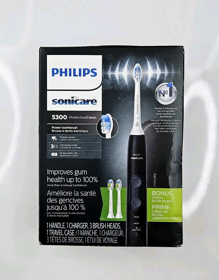 未開封PHILIPS sonicare 5300protective Clean Philips Sonicare ProtectiveClean 5300 Rechargeable Electric