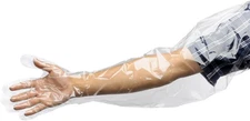 50Pcs Long Disposable Plastic Gloves Full Arm Veterinary Insemination Sleeve