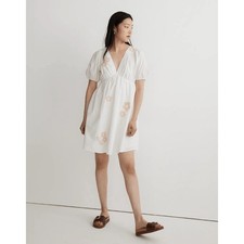 Madewell Annamarie Mini Linen Blend Dress Size 4 New with Tags