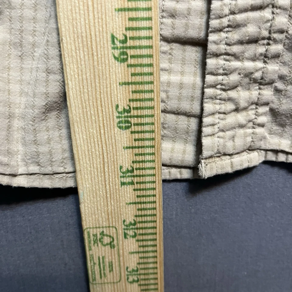 Camisa abotonada The North Face para hombre talla XL beige manga corta Foto 4 de 4