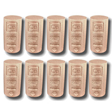 Box of 10   1 LB .999 Fine Copper Bullion Round Bars 10 LBS Total   Elemental