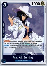 Ms. All Sunday OP01-079 Prices | One Piece Romance Dawn | One
