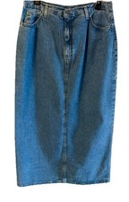 Vintage Liz Claiborne Lizwear Jeans Denim Skirt Size 14