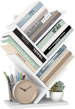 CUSTOS Collection - Tree Bookshelf, Modern Bookcase, Floor Standing Book Shelf,