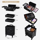 Byootique Rolling Makeup Train Case with Portable Cube Case Cosmetic Organizer — photo 2