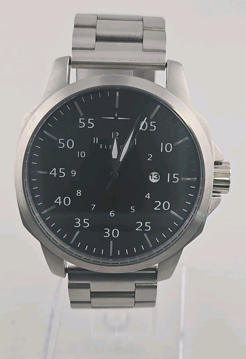 Elevon Hughes Aviator Style Men's Quartz Watch Mint Condition New Battery Runs 
