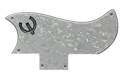Pickguard For Gibson SG 61 Reissue & E Logo Guitar Pickguard-4-Ply WHITE PEARL