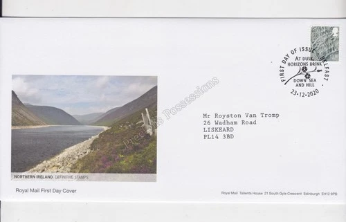 GB ROYAL MAIL FDC 2020 NORTHERN IRELAND REGIONAL DEFINITIVES BELFAST £1.70