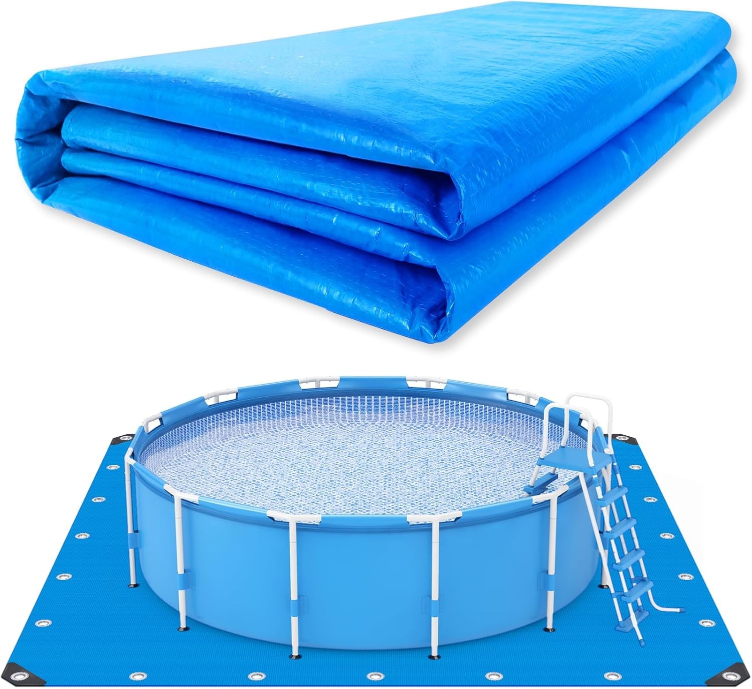18 X 18 Ft Swimming Pool Ground Cloth Square Swimming Pool Liner Pad For Above G