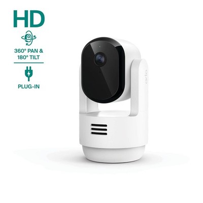 Arlo VMC2073-1WMNAS Essential Indoor Pan Tilt Security Camera (2025 Release) -