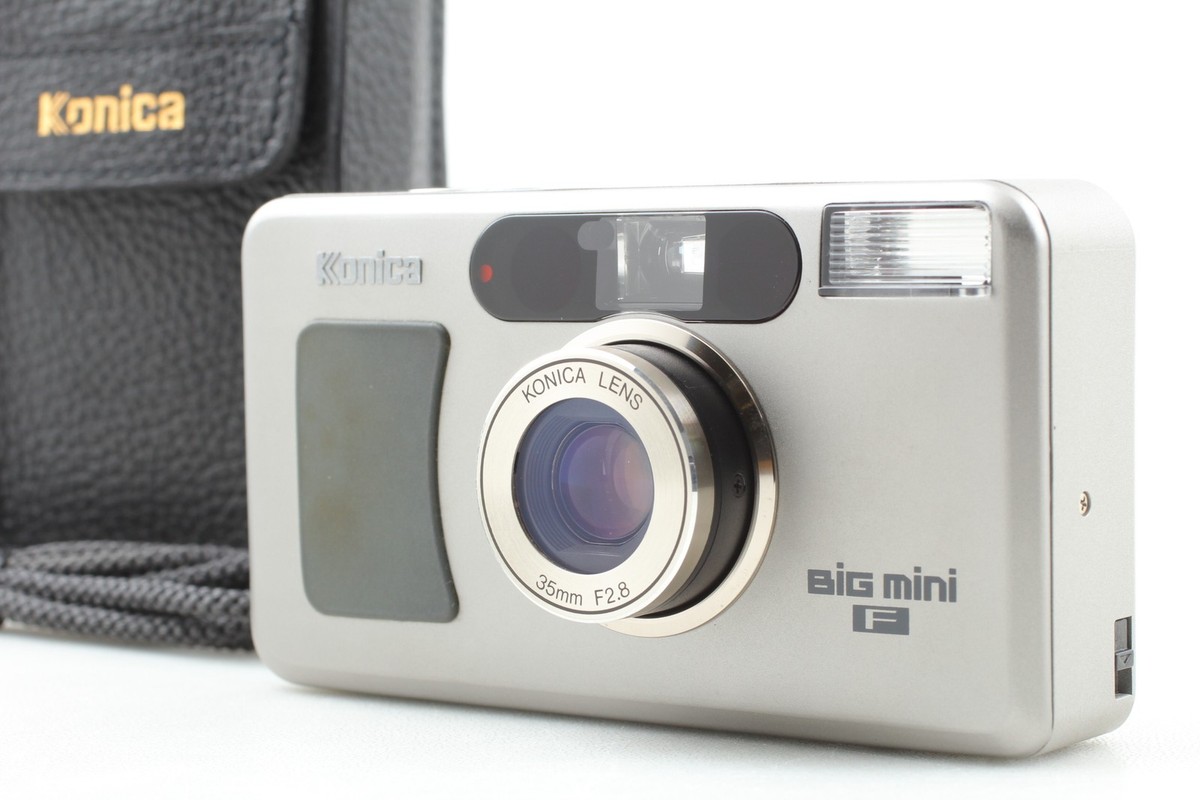 完動品 美品】Konica BiG mini Rhodium 純正ケース 完動品 美品