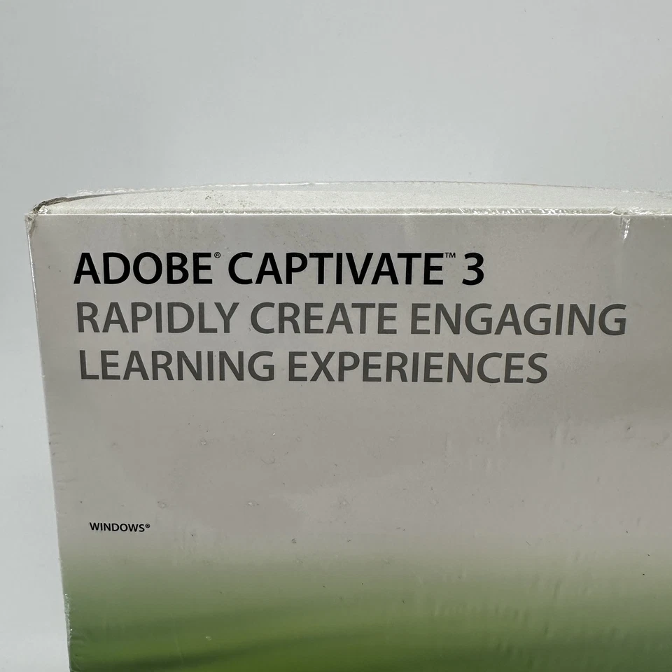 Adobe Captivate 3 Software for Windows New Sealed Box Training eLearning CD OEM - Image 2 of 4