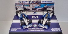 2 car set 1:43 MINICHAMPS WILLIAMS BMW FW25 2003 FRENCH GP RALF SCHUMACHER