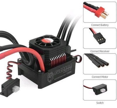 JLB Racing CHEETAH J3 SPEED Surpass Hobby 150a ESC Brushless 6s Dual Deans Tplug
