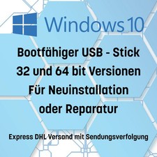 Windows 10 Pro Boot Stick für Neuinstallation oder Reparatur auch alte Geräte