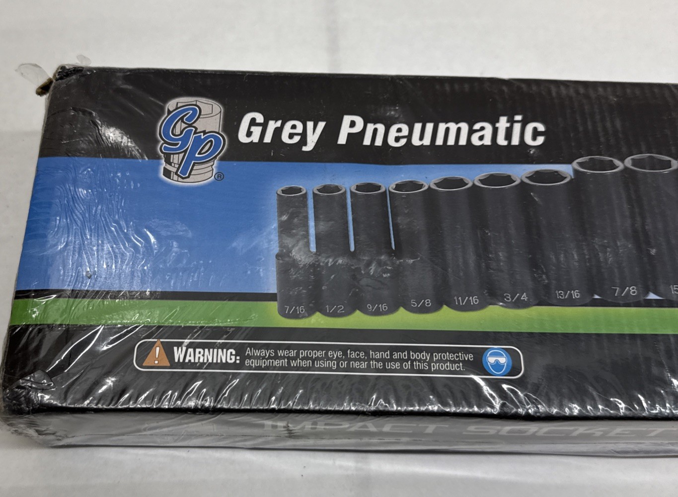 Grey Pneumatic 1312D 1/2'' Drive Deep Length Fractional Set - 13 Piece