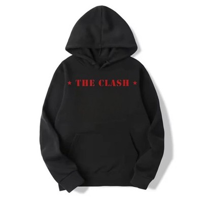 The Clash Logo with Stars Graphic Print Unisex Sweatshirt Hoodie S M L XL 234XL