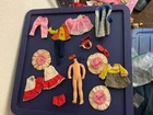 VINTAGE BARBIE SKIPPER TINY SISTER TUTTI TODD DOLL  BODY & CLOTHING LOT