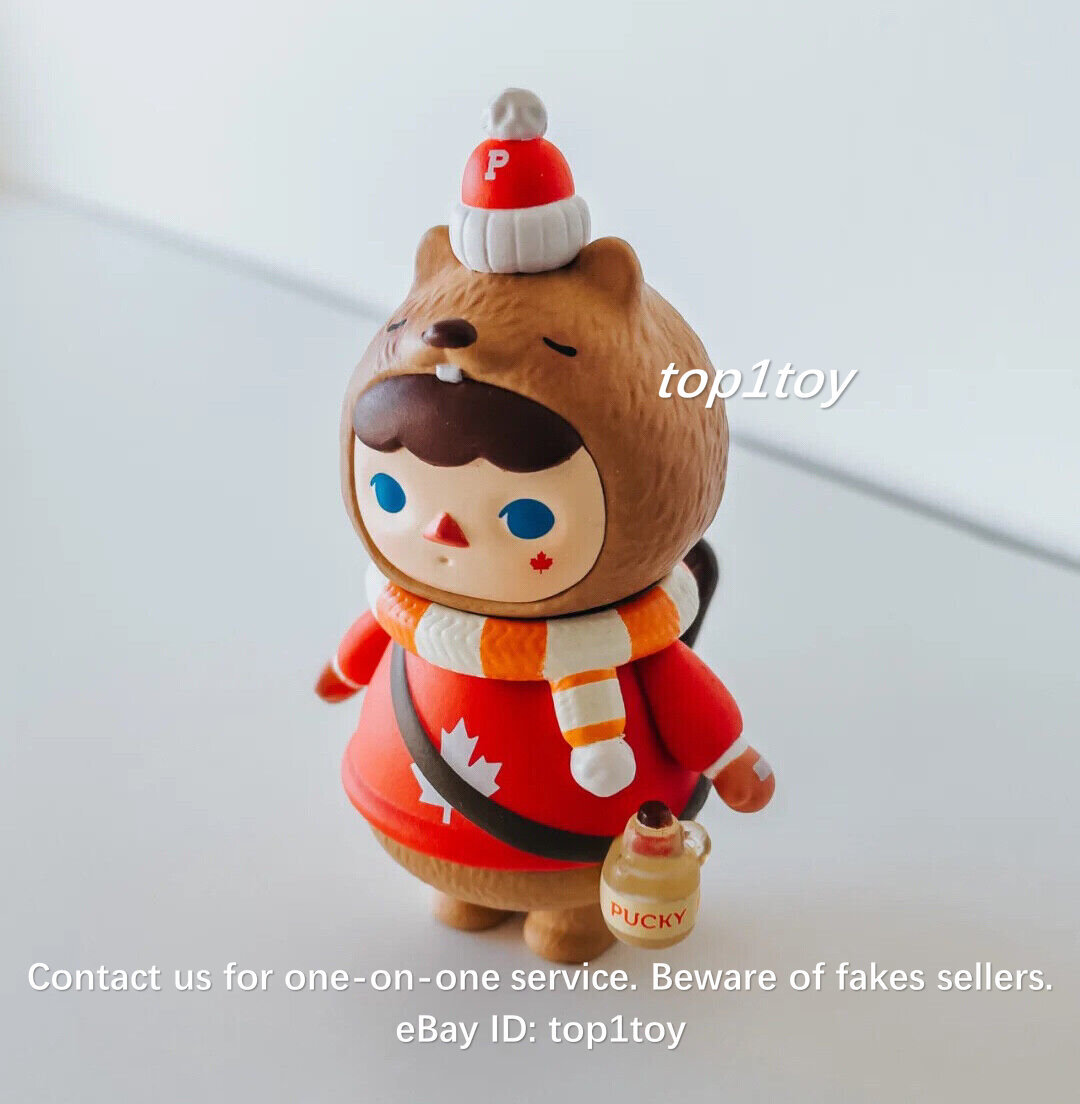 POP MART x PUCKY Beaver Baby Canada Edition Limited Art Toy
