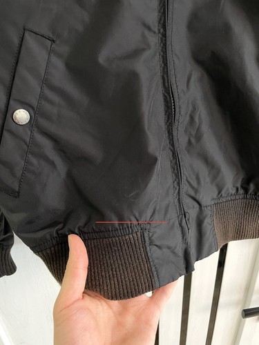 Alpha Industries Nylon Bomber Jacket Vintage Style Size S Black - Picture 14 of 22