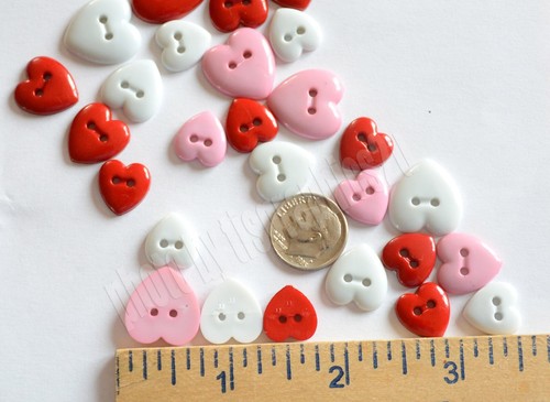 Heartbreaker Valentine Knöpfe / Dress It Up / 25+ Herzform durchnähen - Bild 3 von 4