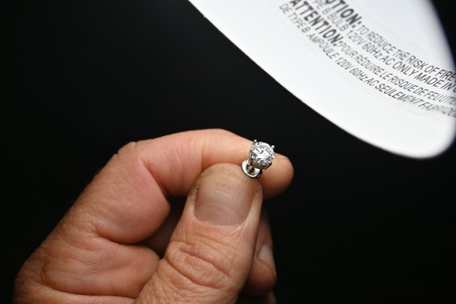 Allurii Moissanite Earrings for Women, Stud Earrings Lab Created 6.5mm 1ct Each - Picture 8 of 15