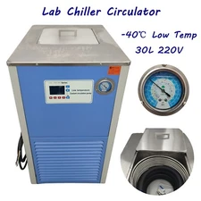 30L 220V Lab Chiller Circulator -40℃ Low Temp Cooling Liquid Circulation Pump US