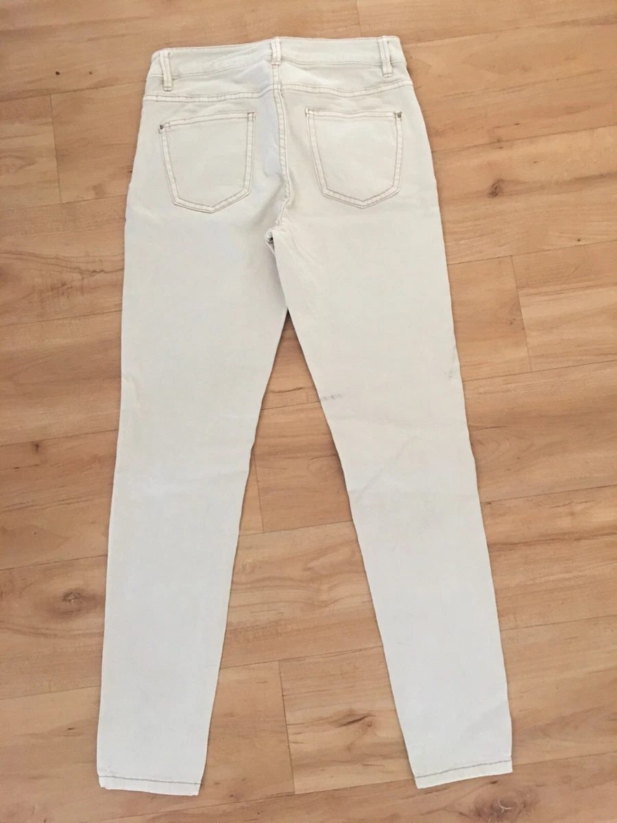 Ladies 2025 cream jeans