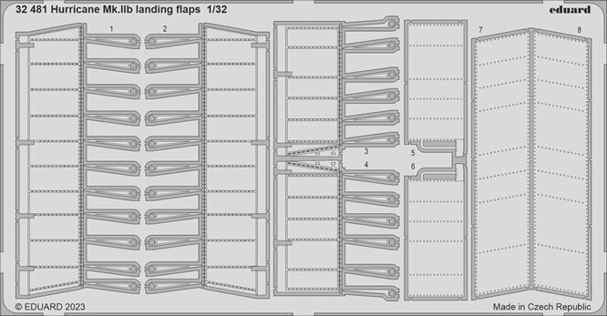 Eduard Accessories 32481 - 1:32 Hurricane Mk.IIb Landing Flaps REVELL - New