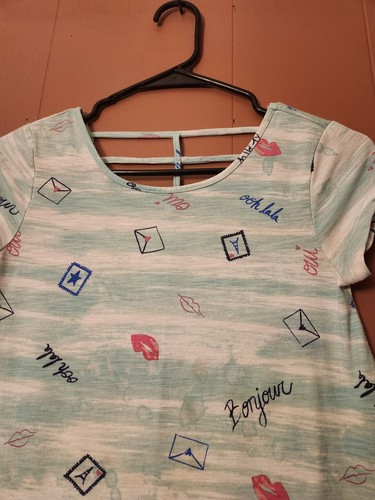 So Girl's Size 12 Colorful Legging Tee/T-shirt/Top - Picture 2 of 6