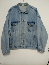 Vintage Made in the USA" Tyca Logic University"  Jean Denim Jacket XL