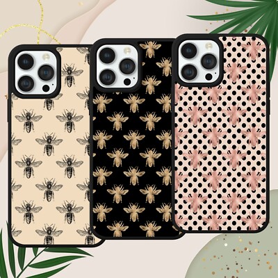 BIENENMUSTER HANDYHÜLLE FÜR IPHONE SAMSUNG GOOGLE PIXEL MINIMALISTISCH GEPUNKTET
