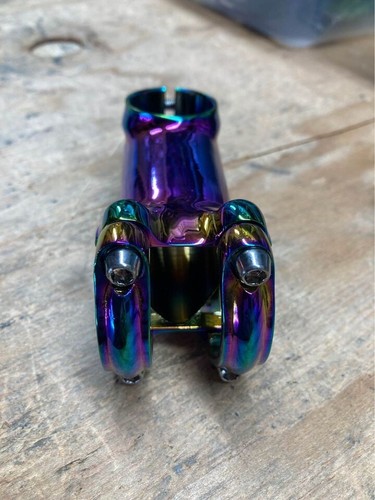 Anodized oil slick stem 70 mm 1 1/8 inch 31.8 +/-7 degree road mountain bike - Picture 5 of 7