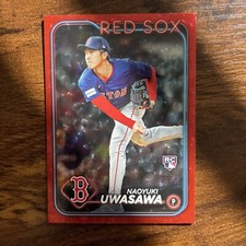 Naoyuki Uwasawa 2024 Topps Update Red Foil RC SP /199 RC Red Sox Rookie Card