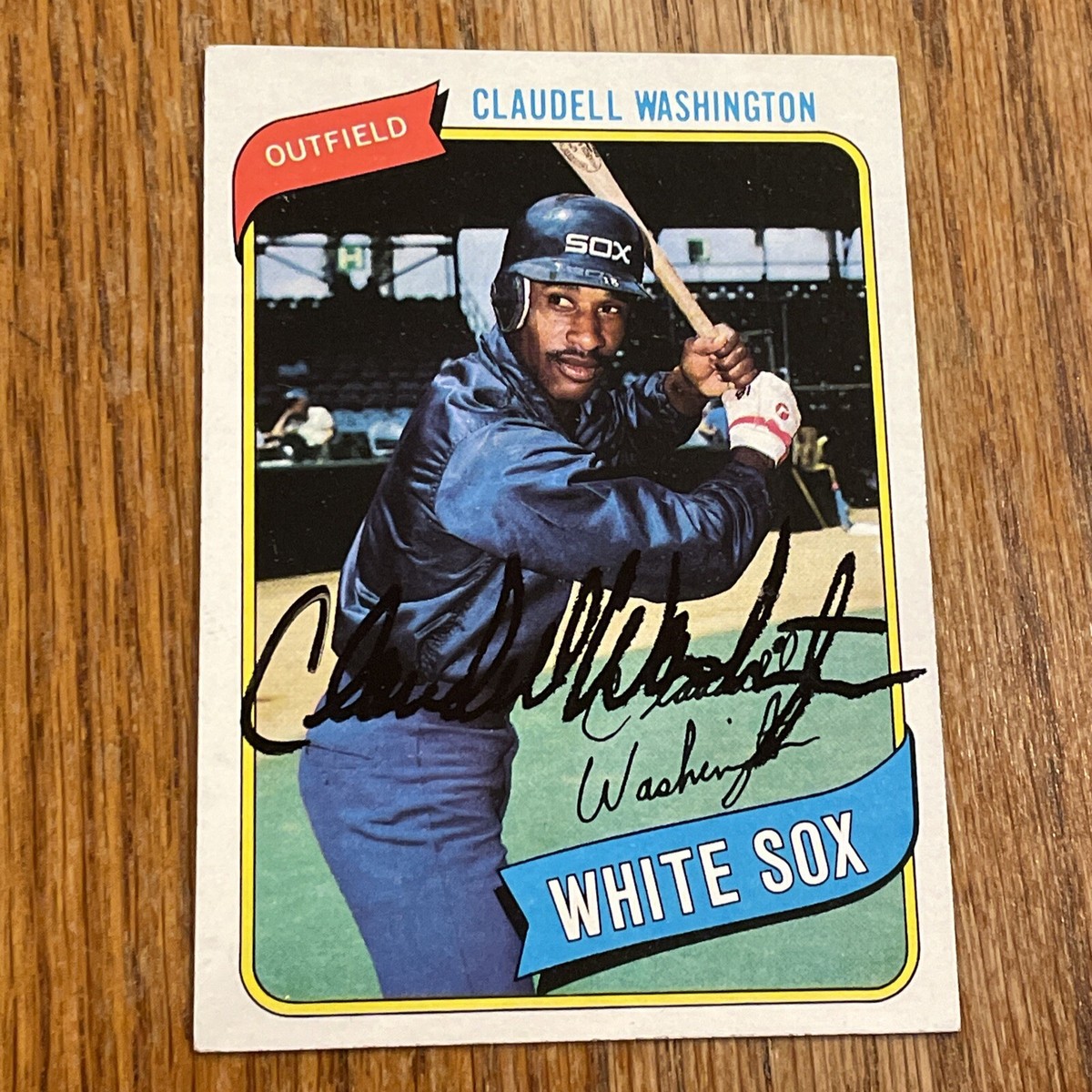 rare 1980 baseball cards 1980 Topps Baseball Card #322 Claudell Washington Chicago White Sox NM+ RARE