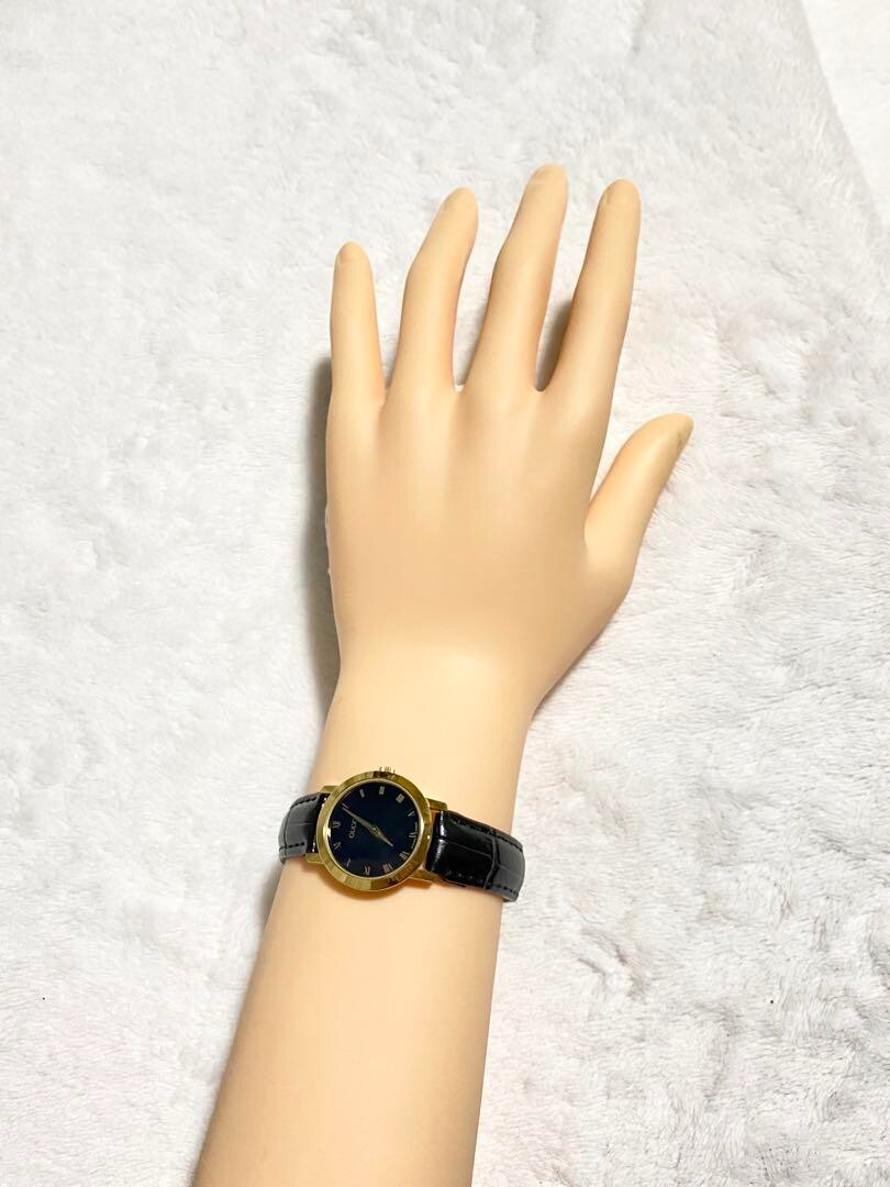 グッチ 2200L クォーツ GUCCI 2200L Watch Quartz Black Dial Gold Ladies Vintage