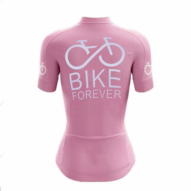 Women's Bike Clothes Cycling Jersey and Shorts Set Road Bike Clothing Jersey Kit - Image 4 of 4