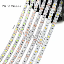 DC 12V 24V 16.4Ft 300 LED Strip Light Waterproof 5050 RGB CCT RGBW RGBWW String