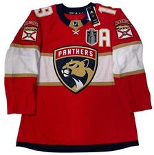 MATTHEW TKACHUK AUTHENTIC ADIDAS 2024 FLORIDA PANTHERS STANLEY CUP JERSEY SZ 50