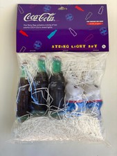 Vintage Coca-Cola string lights,  bears and coca cola bottles, unopened package
