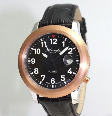 KIENZLE Herrenuhr Automatik Fliegeruhr FL22602 Leder Armband Saphirglas 5BarW.R.