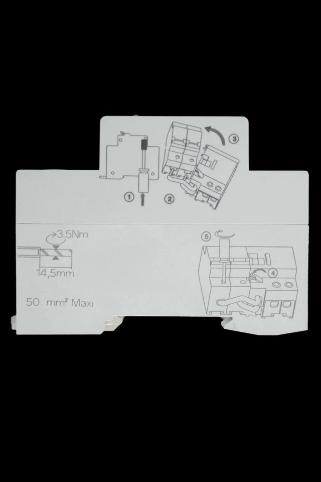 MERLIN 125 AMP 1000mA TRIPLE POLE TIME DELAYED ADD-ON BLOCK 18559 VIGI C120 - Image 3 of 4