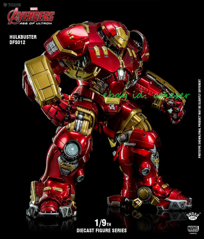 King Arts 1/9 Dfs012 Iron Man Mark44 Hulkbuster Diecast