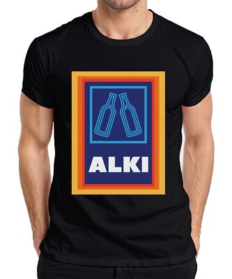 Alki Biertrinker Saufen Party Geschenkidee Lustig Mallorca Malle Herren T-Shirt