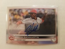 2022 Topps Chrome Reiver Sanmartin RC Autograph #RA-RS Auto Cincinnati Reds