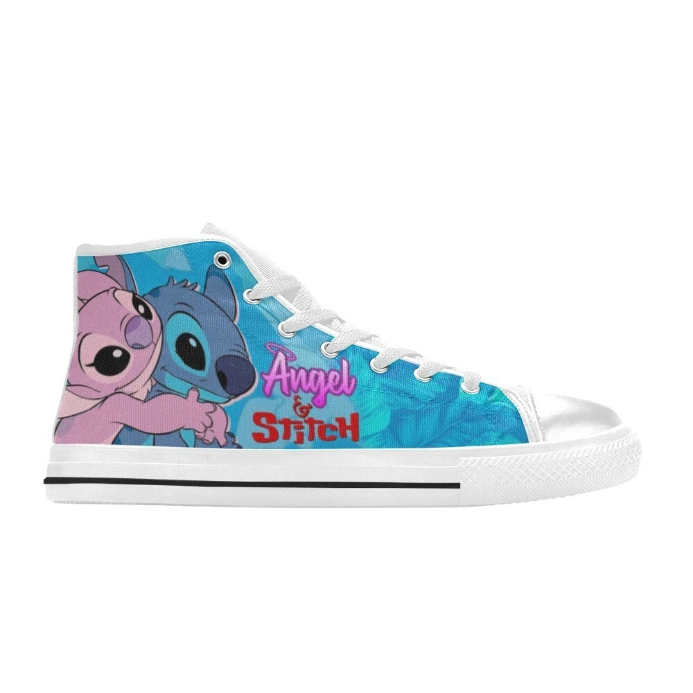 Stitch and Angel High Top Shoes Sneakers