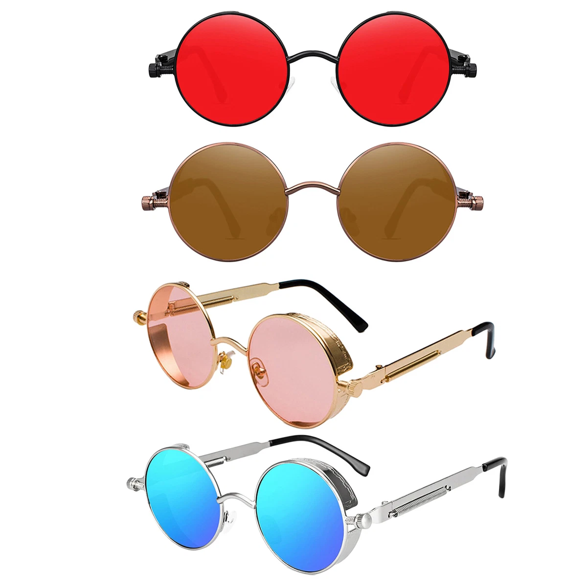 Round sunglasses 2025 uv protection